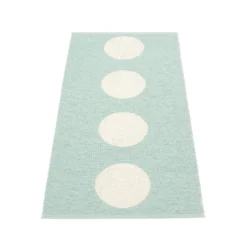 Vera One Fußmatte 70x150cm, Turquoise/Vanilla