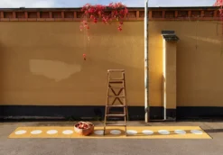 Vera Teppich Ochre/ Vanilla, 70x300 Cm -Brafab Verkaufs-Shop pappelina vera teppich ochre vanilla 1 1