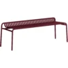 Week-End Bank Ohne Rückenlehne, Burgunderrot