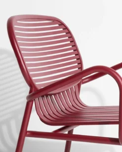 Week-End Lounge Stuhl, Burgunderrot -Brafab Verkaufs-Shop petite friture week end fatolj vit 14