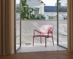 Week-End Lounge Stuhl, Burgunderrot -Brafab Verkaufs-Shop petite friture week end fatolj vit 19