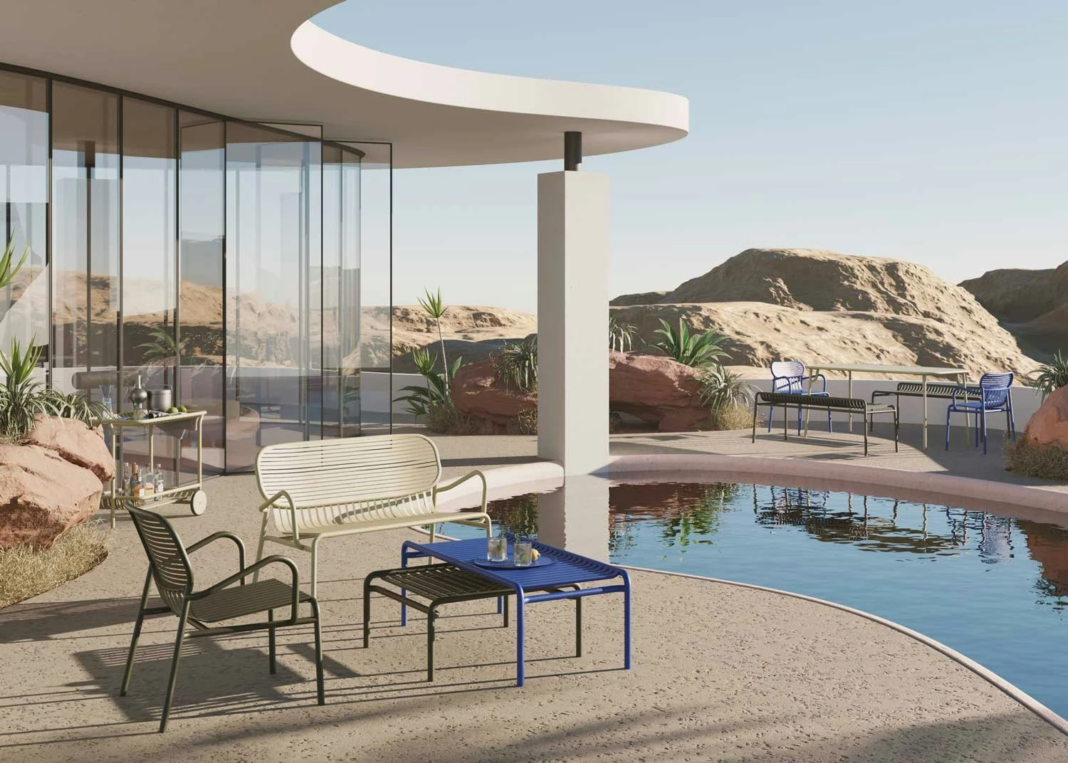 Week-End Lounge Stuhl, Glasgrün 2 Week-End Lounge Stuhl, Glasgrün – Bild 2