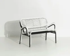 Week-End Gartensofa 2-Sitzer, Schwarz -Brafab Verkaufs-Shop petite friture week end sofa double black 2 6