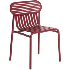 Week-End Stuhl, Burgunderrot