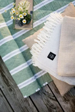 Svea Beach Mattress 70x170 Cm, Green -Brafab Verkaufs-Shop recycled by wille beachmadrass svea 70x170 cm gron vit 3