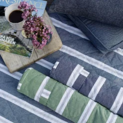 Svea Beach Mattress With Pillow 70x170 Cm, Marin -Brafab Verkaufs-Shop recycled by wille beachmadrass svea 70x170 cm gron vit 9